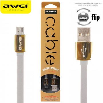 USB кабель AWEI CL-900 micro USB 1m золотистый в Одессе