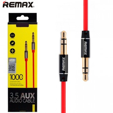 AUX кабель 3.5mm Remax RL-L100 1 метр красный в Одессе