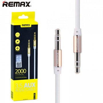 AUX кабель 3.5mm Remax RL-L200 2 метра белый в Одессе