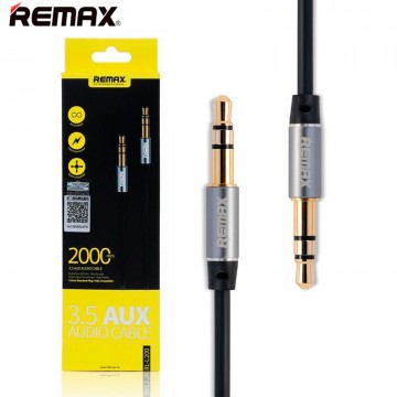 AUX кабель 3.5mm Remax RL-L200 2 метра черный в Одессе