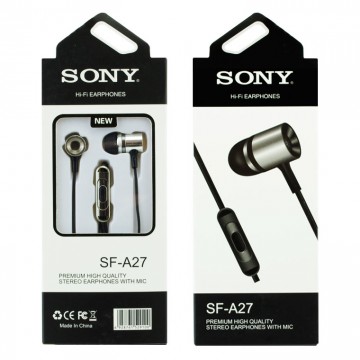 Наушники с микрофоном Sony SF-A27 Black в Одессе