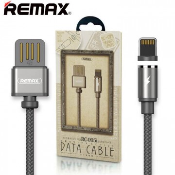 USB кабель Remax RC-095i Magnetic Gravity 1m lightning черный в Одессе