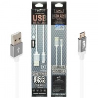 USB кабель King Fire FY-021 micro USB 1m белый