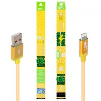 USB кабель King Fire XY-018 Lightning 0.2m золотистый