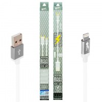 USB кабель King Fire XY-018 Lightning 0.2m белый