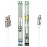 USB кабель King Fire XY-019 micro USB 0.2m белый