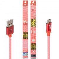 USB кабель King Fire XY-019 micro USB 0.2m красный
