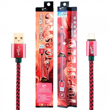 USB кабель King Fire YZ-017 micro USB 0.2m красный в Одессе