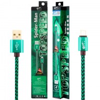 USB кабель King Fire YZ-017 micro USB 0.2m зеленый