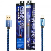 USB кабель King Fire YZ-017 micro USB 0.2m синий