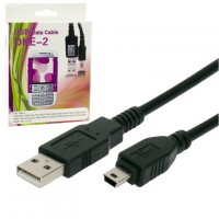 USB кабель DKE 2 Mini USB V3 1m черный