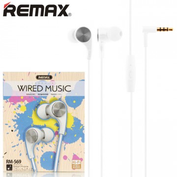 Наушники с микрофоном Remax RM-569 белые в Одессе