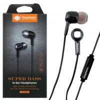 Наушники с микрофоном Deepbass D150 черные