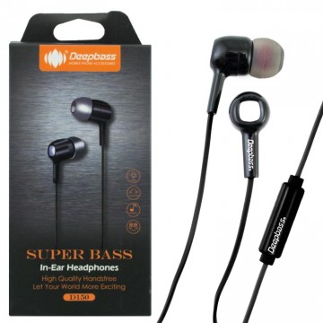 Наушники с микрофоном Deepbass D150 черные в Одессе