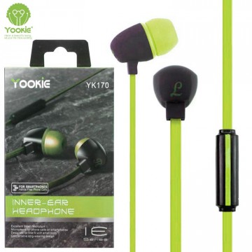 Наушники с микрофоном Yookie YK170 зеленые в Одессе