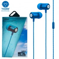 Наушники с микрофоном Yookie YK611 синие