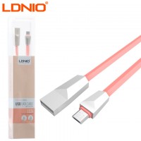 USB кабель LDNIO LS26 micro USB 1m розовый