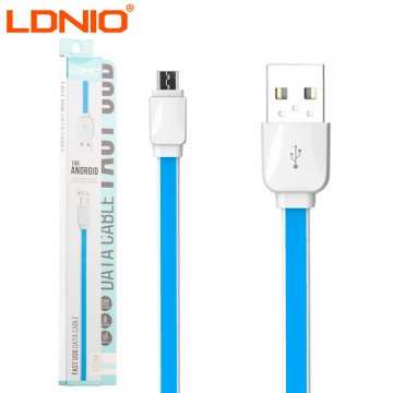 USB кабель LDNIO XS-07A micro USB 1m бело-синий в Одессе