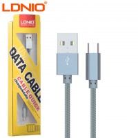 USB кабель LDNIO LS08 micro USB 1m серый