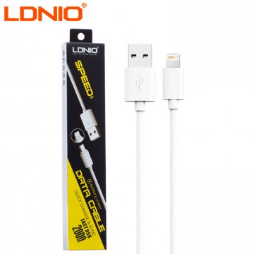 USB кабель LDNIO SY-05 lightning 2m белый в Одессе