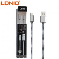 USB кабель LDNIO LS31 micro USB 3m серебристый