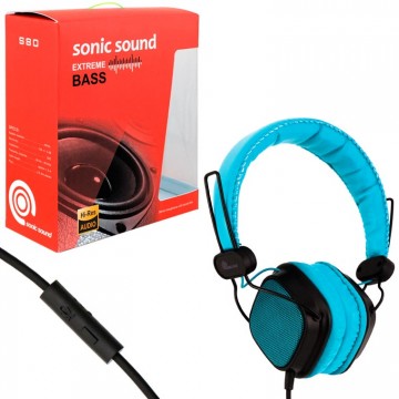 Наушники с микрофоном Sonic Sound E168A синие в Одессе