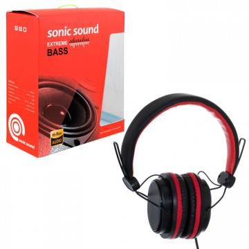 Наушники Sonic Sound E288 черно-красные в Одессе