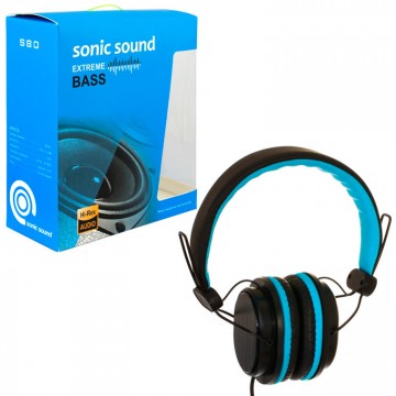 Наушники Sonic Sound E288 черно-голубые в Одессе