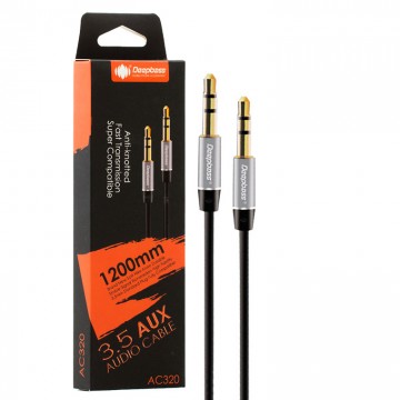 AUX кабель Deepbass AC320 3.5mm 1.2м черный в Одессе