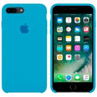 Чехол Silicone Case Original iPhone 7 Plus, 8 Plus №24 (Azure blue) (N24)