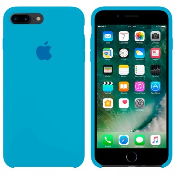 Чехол Silicone Case Original iPhone 7 Plus, 8 Plus №24 (Azure blue) (N24) в Одессе