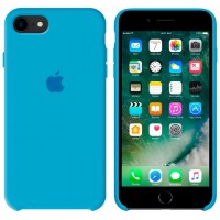 Чехол Silicone Case Original iPhone 7, 8, SE 2020 №24 (Azure blue) (N24)