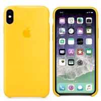 Чехол Silicone Case Original iPhone X, XS № 4 (Yellow) (N04)