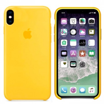 Чехол Silicone Case Original iPhone X, XS № 4 (Yellow) (N04) в Одессе