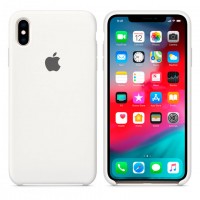 Чехол Silicone Case Original iPhone X, XS № 9 (White) (N09)