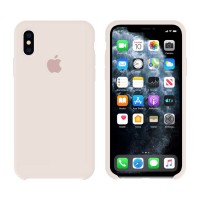 Чехол Silicone Case Original iPhone X, XS №11 (Antique white) (N10)