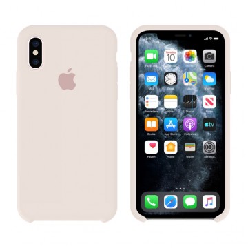 Чехол Silicone Case Original iPhone X, XS №11 (Antique white) (N10) в Одессе