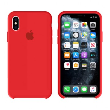 Чехол Silicone Case Original iPhone X, XS №14 (Red) (N14) в Одессе