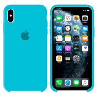 Чехол Silicone Case Original iPhone X, XS №16 (blue) (N16)