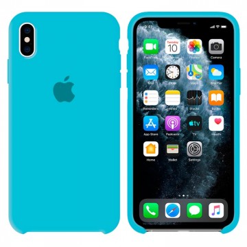 Чехол Silicone Case Original iPhone X, XS №16 (blue) (N16) в Одессе