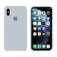 Чехол Silicone Case Original iPhone X, XS №26 (Blue gray) (N26)