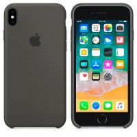 Чехол Silicone Case Original iPhone X, XS №34 (Olive) (N35)