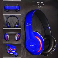 Bluetooth наушники с микрофоном P15 синие