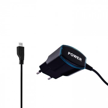 Сетевое зарядное устройство Power 7 Star C-02 1.0A micro-USB black в Одессе