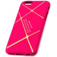 Чехол силиконовый Nillkin Apple iPhone 5 matte pink-gold