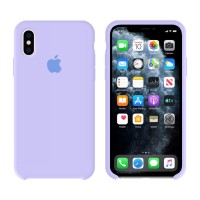 Чехол Silicone Case Original iPhone X, XS №41 (Light Purple) (N39)