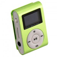 MP3 плеер TD05 с FM и дисплеем салатовый