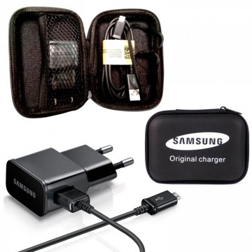 Сетевое зарядное устройство Samsung ETA-U90EWE 2in1 в чехле 1USB 2.0A micro-USB black в Одессе