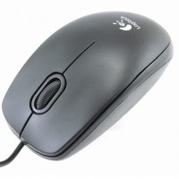 Мышь проводная Logitech B100 черная