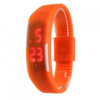 Часы наручные LED Watch A001 оранжевые